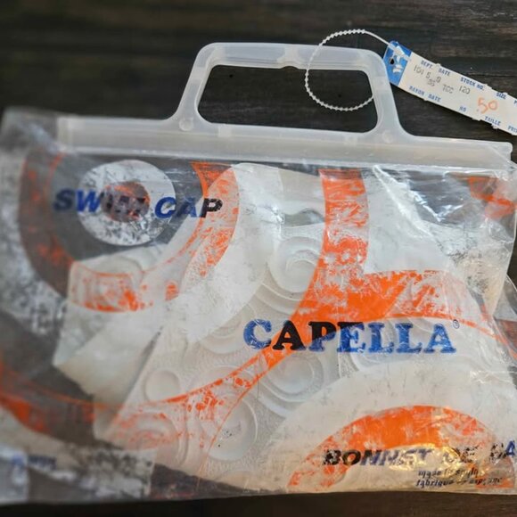 NEW 1960'S Vintage Capella Swim Cap - MADE IN SPAIN - Picture 4 of 4